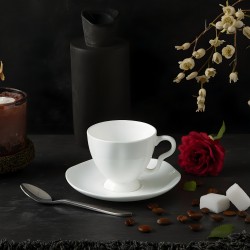 Customizable Logo 3oz Little Espresso Cups Retro Bone China Turkish Coffee Cups and Saucer Set