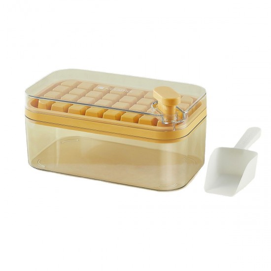 One-Click Household Storage Ice Cube Maker Plastic Ice Tray and Box for Refrigerator Ice Cream Tool